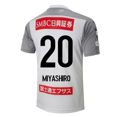 Herren Fußball Taisei Miyashiro #20 Auswärtstrikot Weiß Trikot 2020/21 Hemd