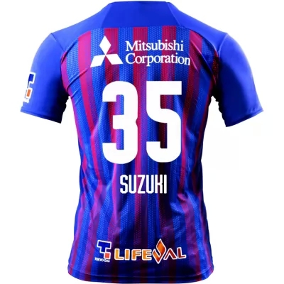 Herren Fußball Yoshitake Suzuki #35 Heimtrikot Königsblau Trikot 2020/21 Hemd