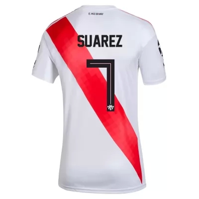 Herren Fußball Matias Suarez #7 Heimtrikot Weiß Trikot 2020/21 Hemd