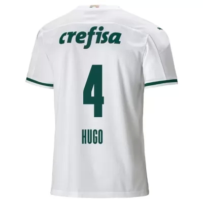 Herren Fußball Vitor Hugo #4 Auswärtstrikot Weiß Trikot 2020/21 Hemd