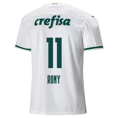 Herren Fußball Rony #11 Auswärtstrikot Weiß Trikot 2020/21 Hemd