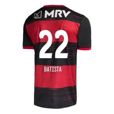 Herren Fußball Gabriel Batista #22 Heimtrikot Rot Schwarz Trikot 2020/21 Hemd
