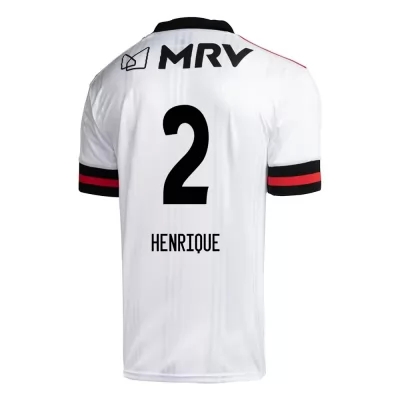 Herren Fußball Gustavo Henrique #2 Auswärtstrikot Weiß Trikot 2020/21 Hemd