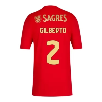 Herren Fußball Gilberto #2 Heimtrikot Rot Trikot 2020/21 Hemd