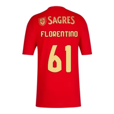 Herren Fußball Florentino #61 Heimtrikot Rot Trikot 2020/21 Hemd