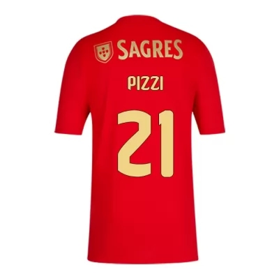 Herren Fußball Pizzi #21 Heimtrikot Rot Trikot 2020/21 Hemd