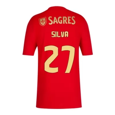 Herren Fußball Rafa Silva #27 Heimtrikot Rot Trikot 2020/21 Hemd