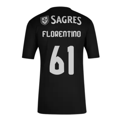 Herren Fußball Florentino #61 Auswärtstrikot Schwarz Trikot 2020/21 Hemd