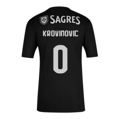 Herren Fußball Filip Krovinovic #0 Auswärtstrikot Schwarz Trikot 2020/21 Hemd
