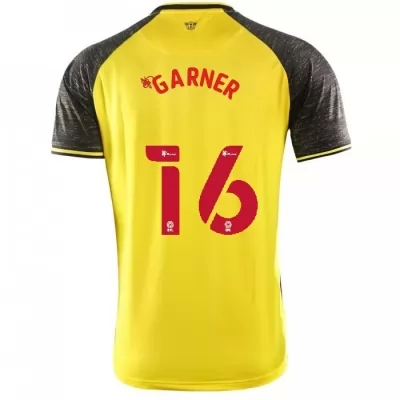 Herren Fußball James Garner #16 Heimtrikot Gelb Schwarz Trikot 2020/21 Hemd