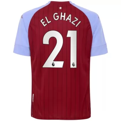 Herren Fußball Anwar El Ghazi #21 Heimtrikot Rot Blau Trikot 2020/21 Hemd