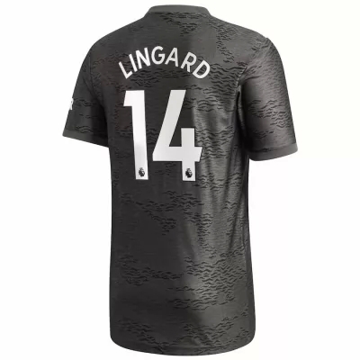 Herren Fußball Jesse Lingard #14 Auswärtstrikot Schwarz Trikot 2020/21 Hemd
