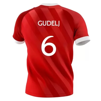 Herren Fußball Nemanja Gudelj #6 Auswärtstrikot Rot Trikot 2020/21 Hemd