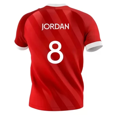 Herren Fußball Joan Jordan #8 Auswärtstrikot Rot Trikot 2020/21 Hemd