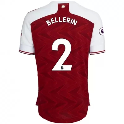 Herren Fußball Hector Bellerin #2 Heimtrikot Rot Trikot 2020/21 Hemd