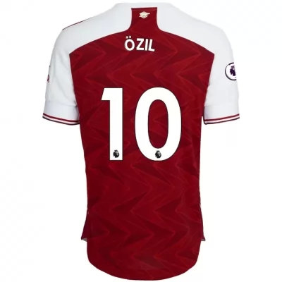 Herren Fußball Mesut Ozil #10 Heimtrikot Rot Trikot 2020/21 Hemd