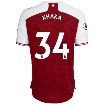 Herren Fußball Granit Xhaka #34 Heimtrikot Rot Trikot 2020/21 Hemd