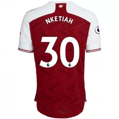 Herren Fußball Eddie Nketiah #30 Heimtrikot Rot Trikot 2020/21 Hemd