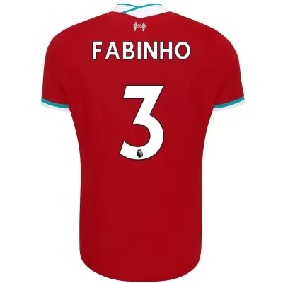 Herren Fußball Fabinho #3 Heimtrikot Rot Trikot 2020/21 Hemd