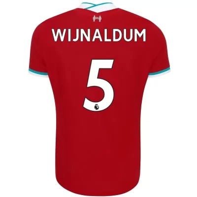 Herren Fußball Georginio Wijnaldum #5 Heimtrikot Rot Trikot 2020/21 Hemd