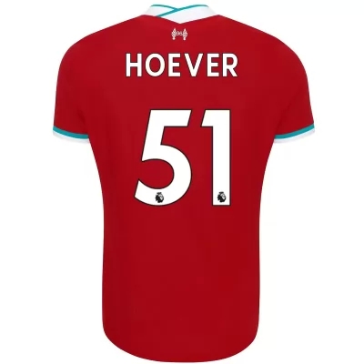 Herren Fußball Ki-jana Hoever #51 Heimtrikot Rot Trikot 2020/21 Hemd