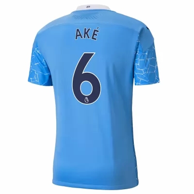 Herren Fußball Nathan Ake #6 Heimtrikot Blau Trikot 2020/21 Hemd