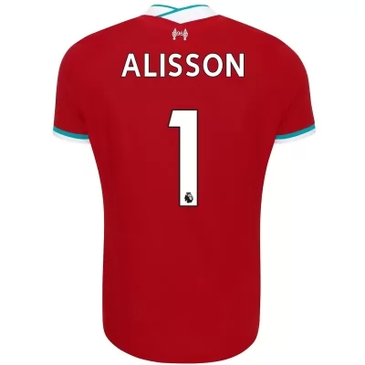 Herren Fußball Alisson #1 Heimtrikot Rot Trikot 2020/21 Hemd