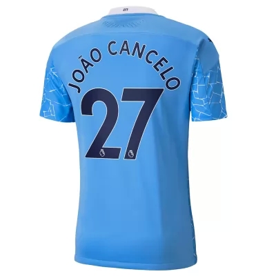 Herren Fußball Joao Cancelo #27 Heimtrikot Blau Trikot 2020/21 Hemd