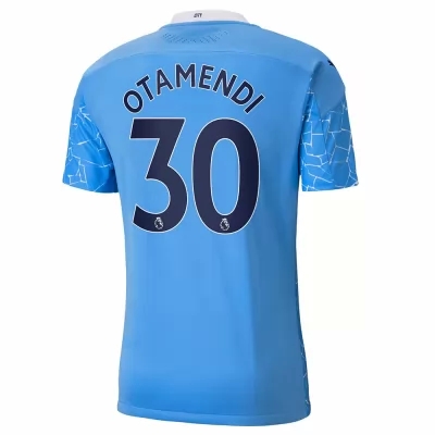 Herren Fußball Nicolas Otamendi #30 Heimtrikot Blau Trikot 2020/21 Hemd