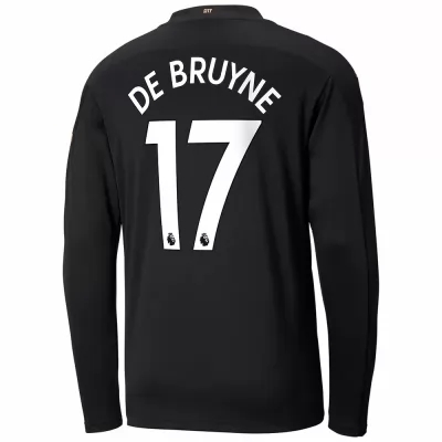 Herren Fußball Kevin De Bruyne #17 Auswärtstrikot Schwarz Trikot 2020/21 Hemd