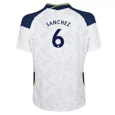 Herren Fußball Davinson Sanchez #6 Heimtrikot Weiß Trikot 2020/21 Hemd