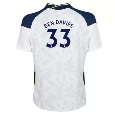 Herren Fußball Ben Davies #33 Heimtrikot Weiß Trikot 2020/21 Hemd