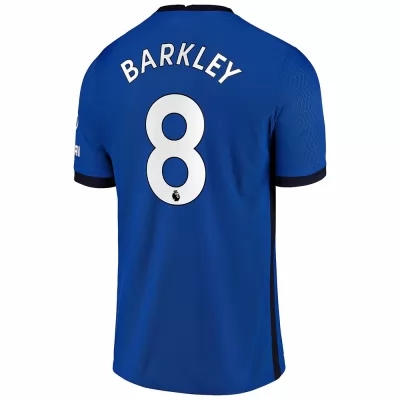 Herren Fußball Ross Barkley #8 Heimtrikot Blau Trikot 2020/21 Hemd
