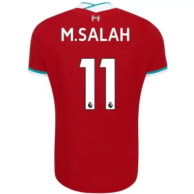 Herren Fußball Mohamed Salah #11 Heimtrikot Rot Trikot 2020/21 Hemd