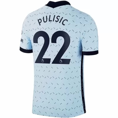 Herren Fußball Christian Pulisic #22 Auswärtstrikot Hellblau Trikot 2020/21 Hemd