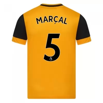 Herren Fußball Marcal #5 Heimtrikot Orange Trikot 2020/21 Hemd