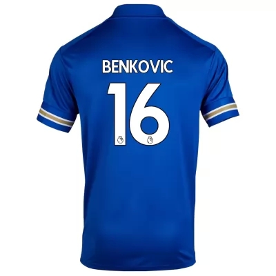 Herren Fußball Filip Benkovic #16 Heimtrikot Blau Trikot 2020/21 Hemd