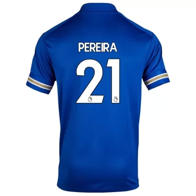 Herren Fußball Ricardo Pereira #21 Heimtrikot Blau Trikot 2020/21 Hemd