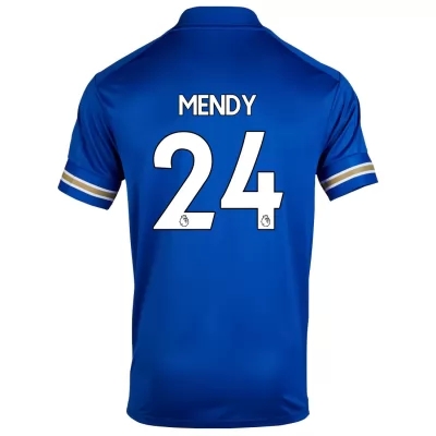 Herren Fußball Nampalys Mendy #24 Heimtrikot Blau Trikot 2020/21 Hemd
