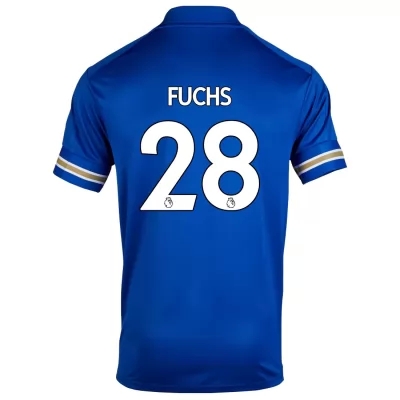 Herren Fußball Christian Fuchs #28 Heimtrikot Blau Trikot 2020/21 Hemd