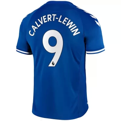 Herren Fußball Dominic Calvert-lewin #9 Heimtrikot Blau Trikot 2020/21 Hemd