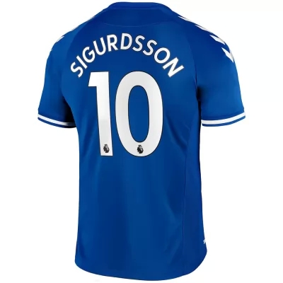 Herren Fußball Gylfi Sigurdsson #10 Heimtrikot Blau Trikot 2020/21 Hemd