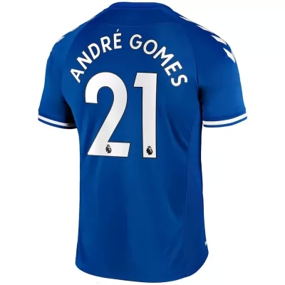 Herren Fußball Andre Gomes #21 Heimtrikot Blau Trikot 2020/21 Hemd