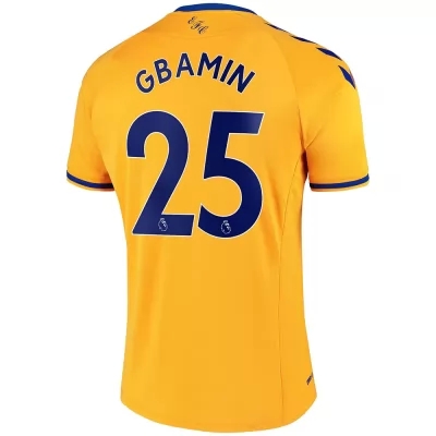 Herren Fußball Jean-philippe Gbamin #25 Auswärtstrikot Gelb Trikot 2020/21 Hemd