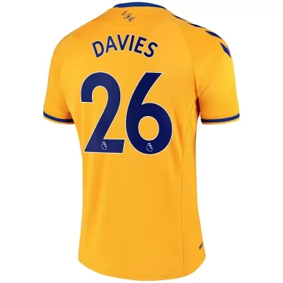 Herren Fußball Tom Davies #26 Auswärtstrikot Gelb Trikot 2020/21 Hemd