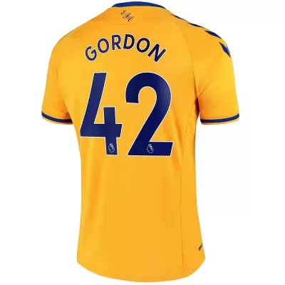 Herren Fußball Anthony Gordon #42 Auswärtstrikot Gelb Trikot 2020/21 Hemd