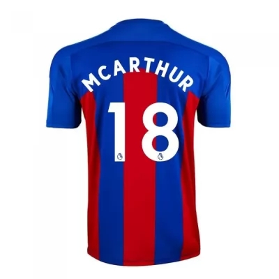 Herren Fußball James Mcarthur #18 Heimtrikot Rot Blau Trikot 2020/21 Hemd