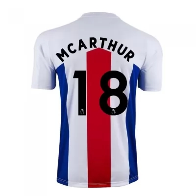 Herren Fußball James Mcarthur #18 Auswärtstrikot Weiß Trikot 2020/21 Hemd