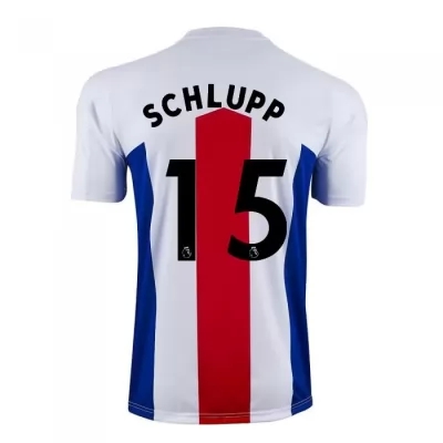 Herren Fußball Jeffrey Schlupp #15 Auswärtstrikot Weiß Trikot 2020/21 Hemd