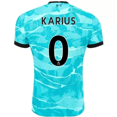 Herren Fußball Loris Karius #0 Auswärtstrikot Blau Trikot 2020/21 Hemd